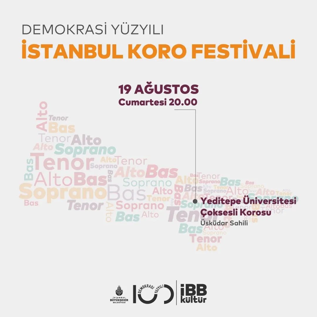 İBB Kültür - Üsküdar Sahili - Yeditepe Üniversitesi Çoksesli Korosu 